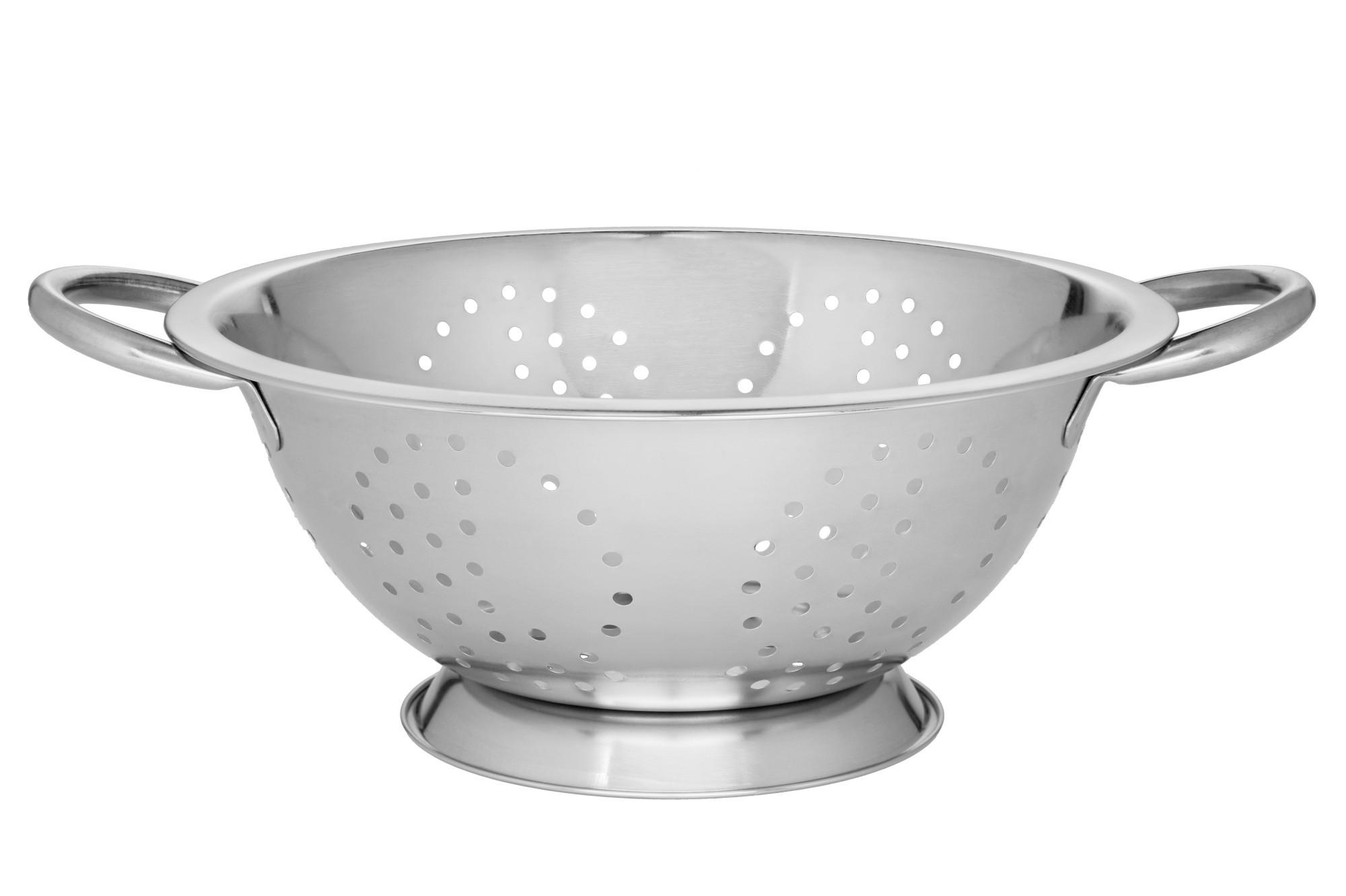 SIEB mit Griffen Ø 24 cm - Silberfarben, Metall (24cm)