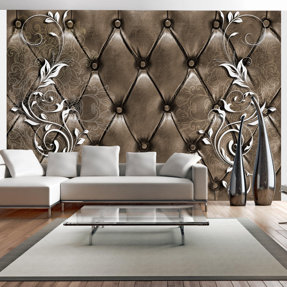 VLIESTAPETE Braun 400/280 cm - Weiß/Braun, Textil (400/1cm) - KUNSTLOFT