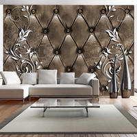 VLIESTAPETE Braun 400/280 cm - Weiß/Braun, Textil (400/1cm) - KUNSTLOFT