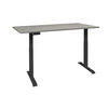 SCHREIBTISCH höhenverstellbar elektrisch Editha 160x70 schwarz/beton - Hellgrau, Holz (160/70/73cm) - 58aufmkessel