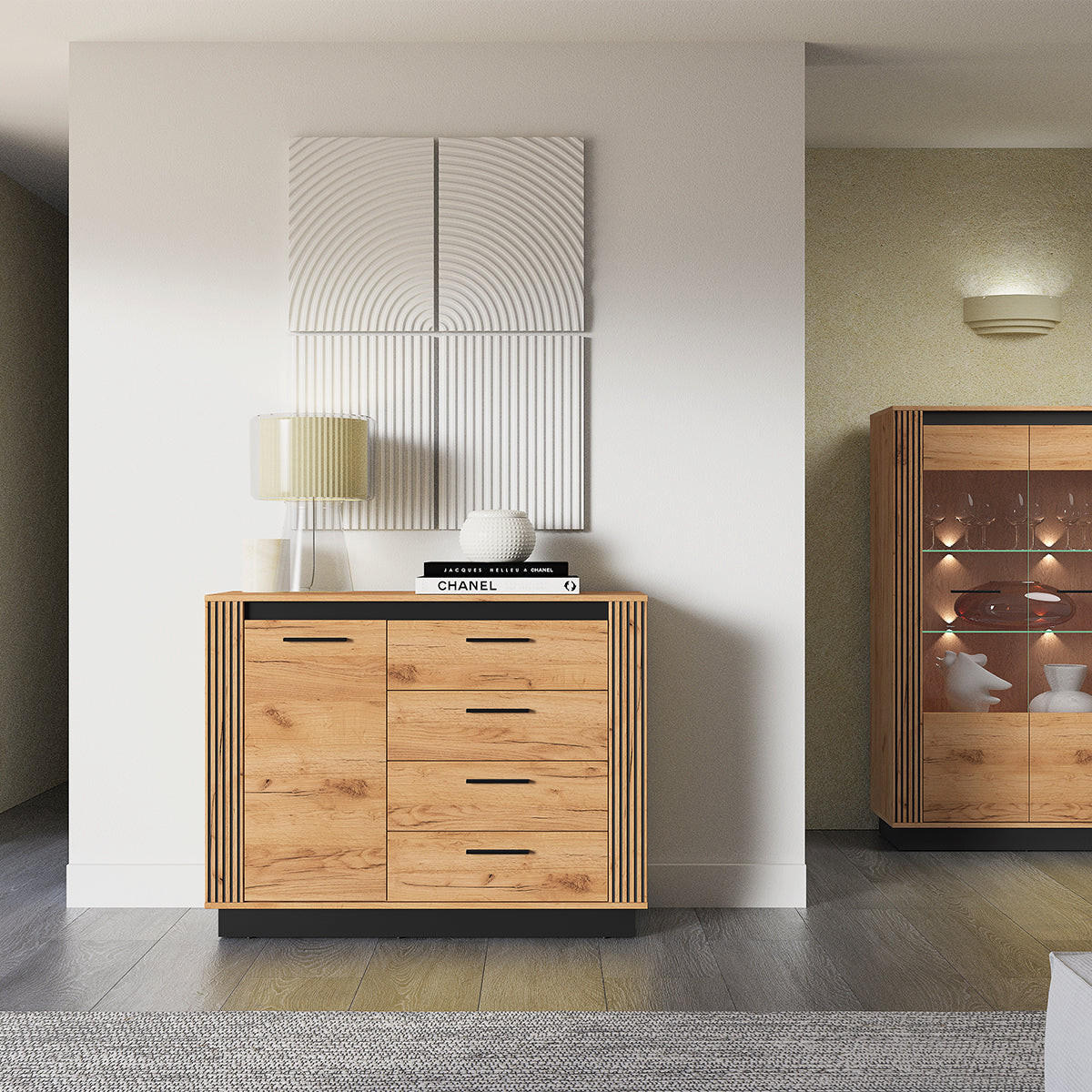 SIDEBOARD Solal Holz - Braun, Holzwerkstoff (115/90/40cm) - Petits-meubles