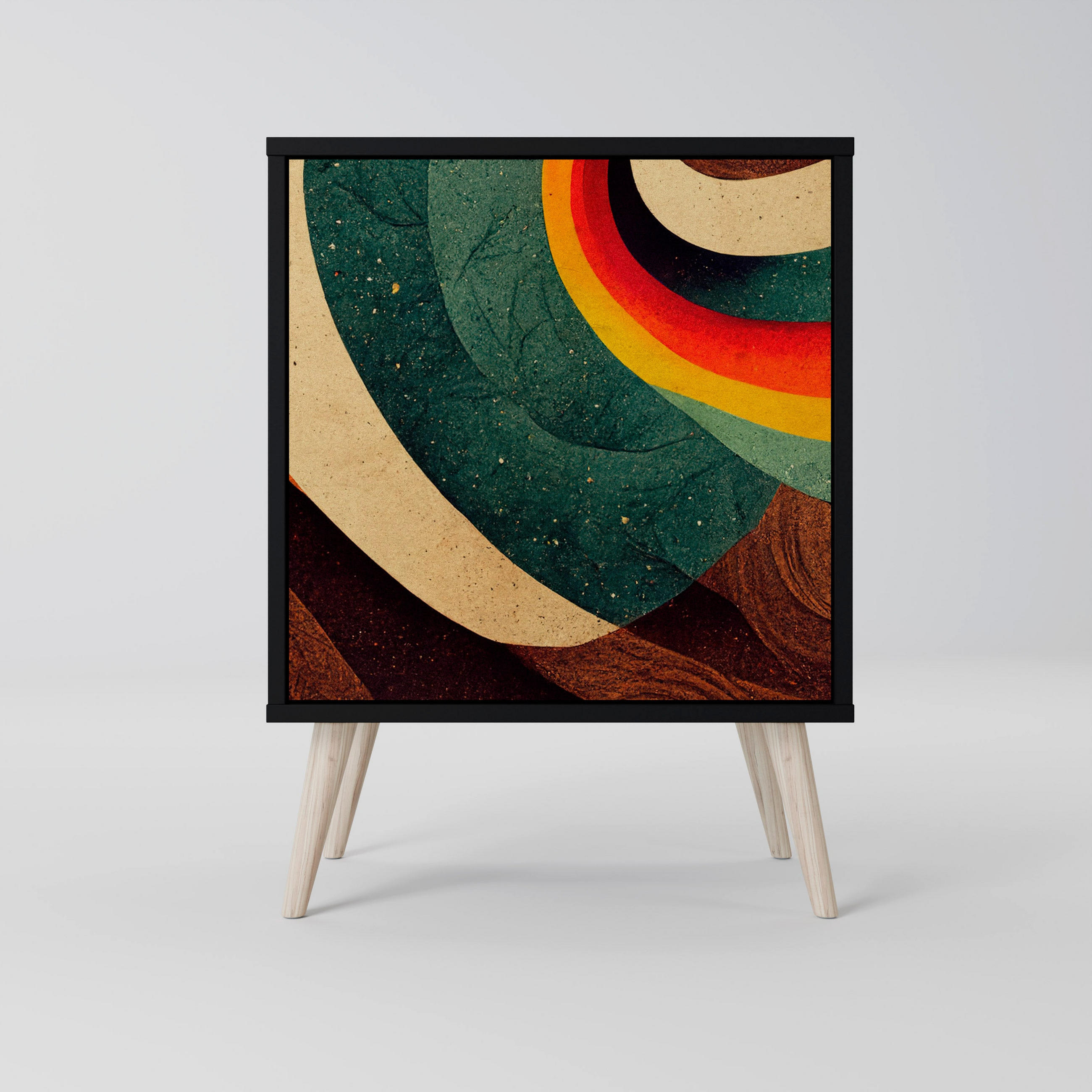 SpaceRebels Sideboard Schwarz 57.5x77.5x42 cm