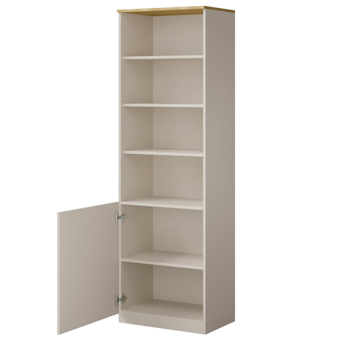 REGAL Billz 1D 60 Kaschmir/Eiche Cremona - Kaschmir/Schwarz, Holzwerkstoff/Kunststoff (60/190/40cm) - mzm24