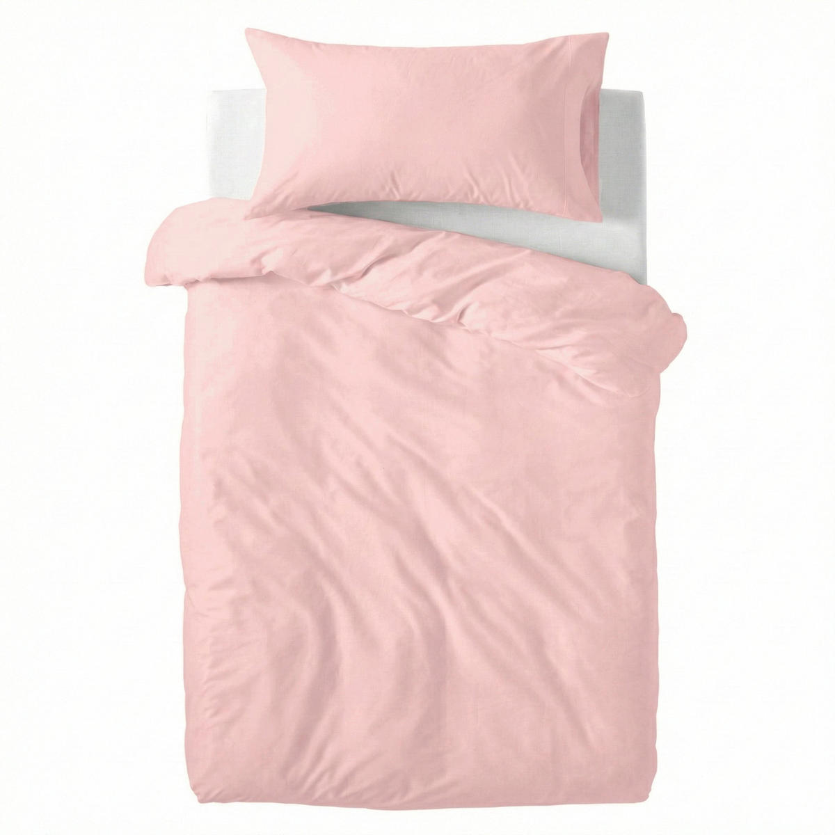 BETTBEZUG set 2 teiliges Basic Hellrosa 115x145 cm (Kinderbett) - Rosa, Textil (115/145cm) - Happy Friday