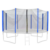 SICHERHEITSNETZ Trampolin 305 cm Blau - Blau, Kunststoff (366/366cm) - JAWINIO