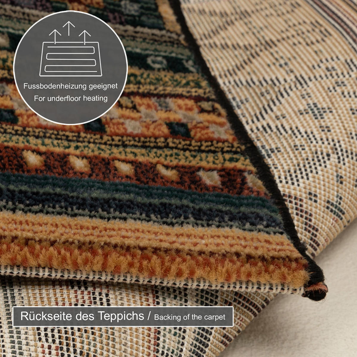 WEBTEPPICH Gabiro 416 160x235 cm - Multicolor, Textil (160/235cm) - THEKO