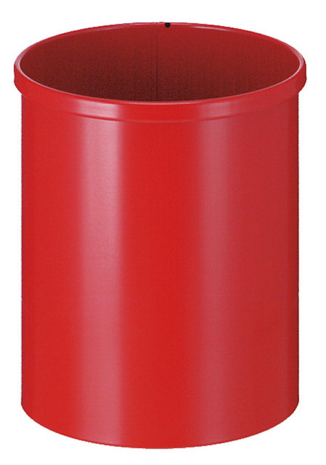 PAPIERKORB Stillvoll Metall 15 Liter 30,5x25,5 cm Rot - Rot, Metall (25.5/30.5/25.5cm) - PROREGAL
