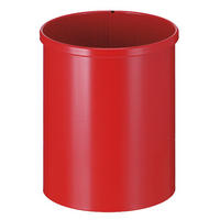 PAPIERKORB Stillvoll Metall 15 Liter 30,5x25,5 cm Rot - Rot, Metall (25.5/30.5/25.5cm) - PROREGAL