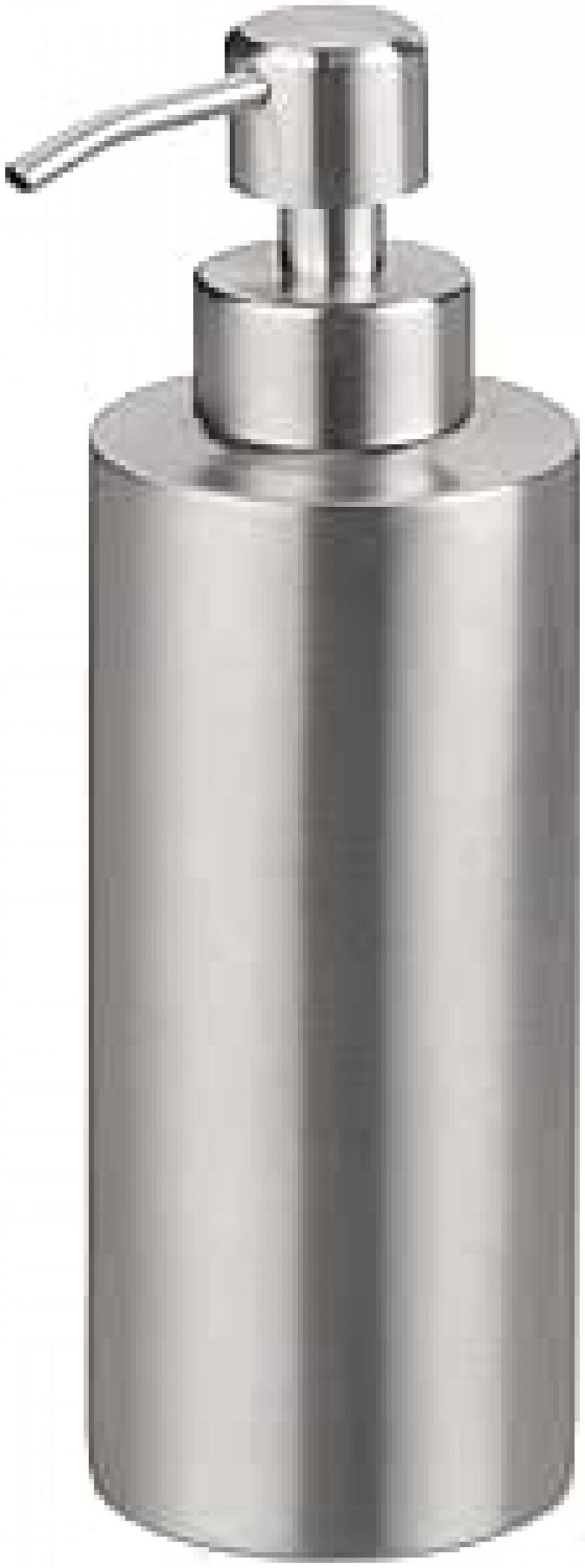 SEIFENSPENDER Edelstahl 250 ml Zylindrisch Für Küche und Bad - Silberfarben, Metall (7/20.5/7cm)