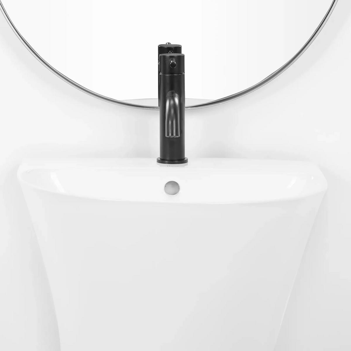 STANDWASCHBECKEN Rea Rita Slim - Weiß, Keramik (42/83.5/48cm) - REA