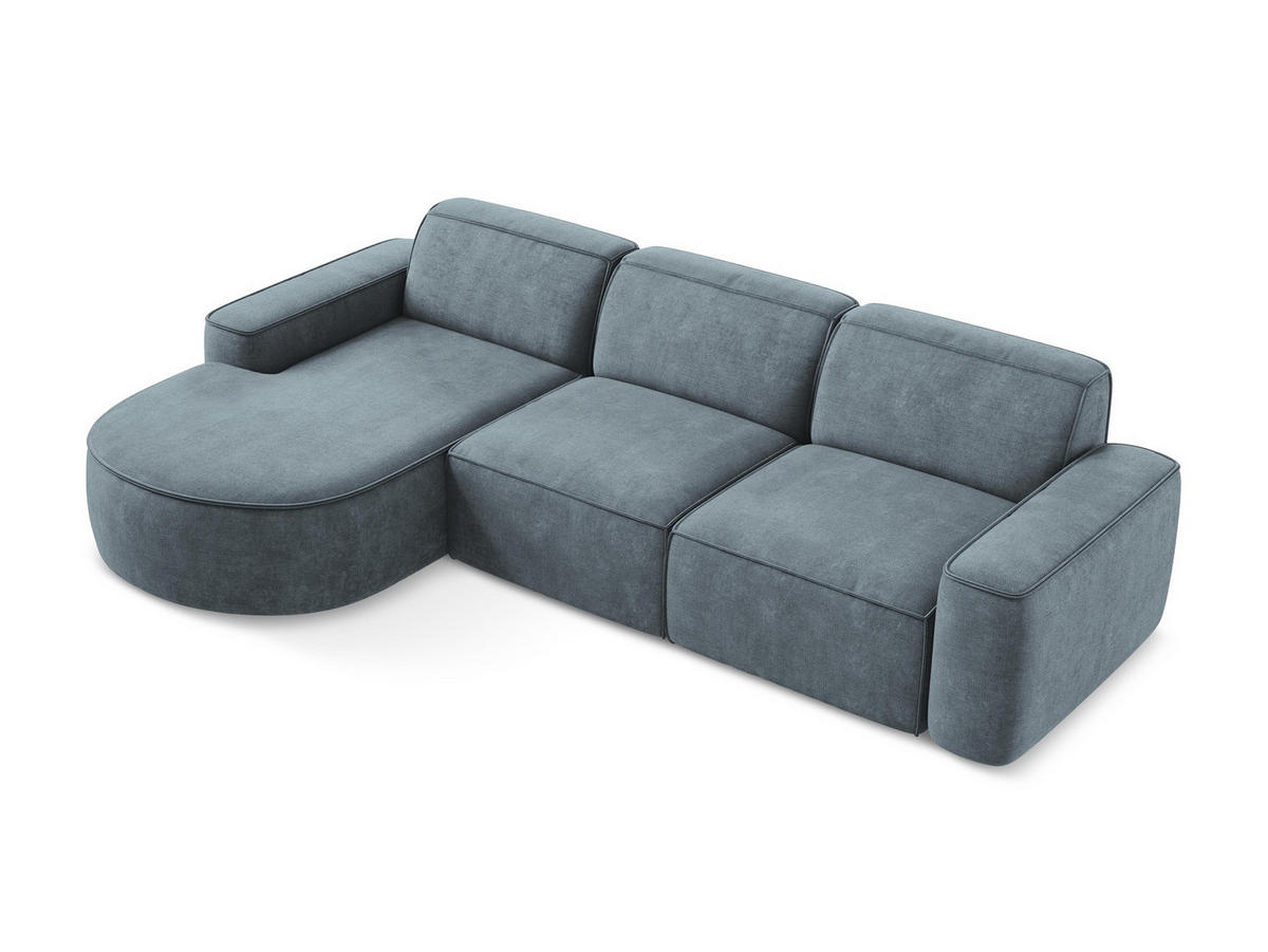 SESSEL Chenille Stoff Grün - Schwarz/Olivgrün, Holzwerkstoff/Textil (93/88/105cm) - Makamii