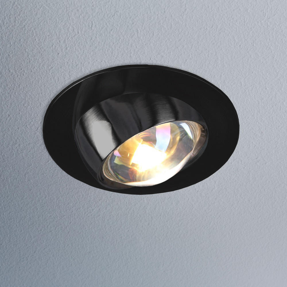 EINBAULEUCHTE Beam Schwarz - Schwarz, Metall (11/11/8cm) - s.luce