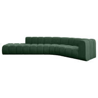 ECKSOFA modulares Sofa Tilmo-L1 - 399x194x70 cm Grün - Grün, Holzwerkstoff/Textil (399/194cm) - ALTDECOR