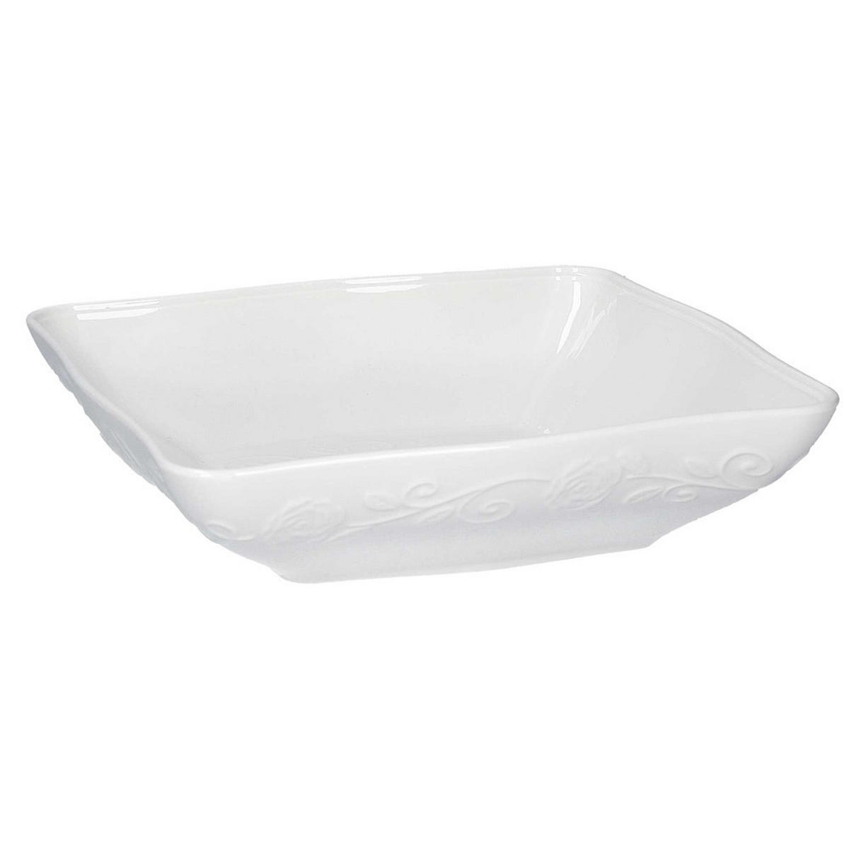 SCHÜSSEL Weiß 22/22/10 cm P003800002Z - Weiß, Keramik (22cm) - La Porcellana Bianca 