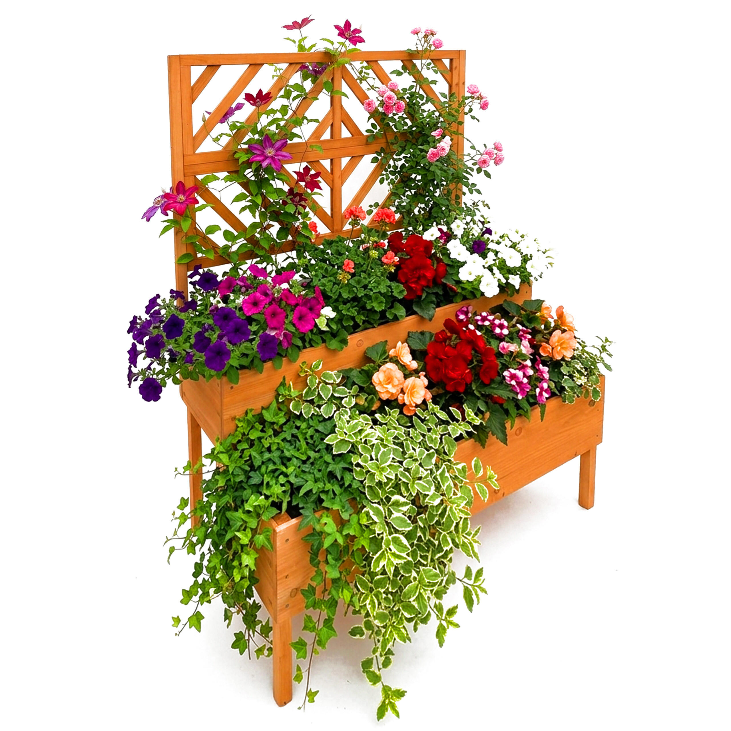 SADILICA - narančasta, drvo (109/135/62cm) - Relaxdays