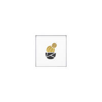 WANDBILD Gold 38/38 cm - Goldfarben/Schwarz, Glas (1.38/38cm) - KUNSTLOFT