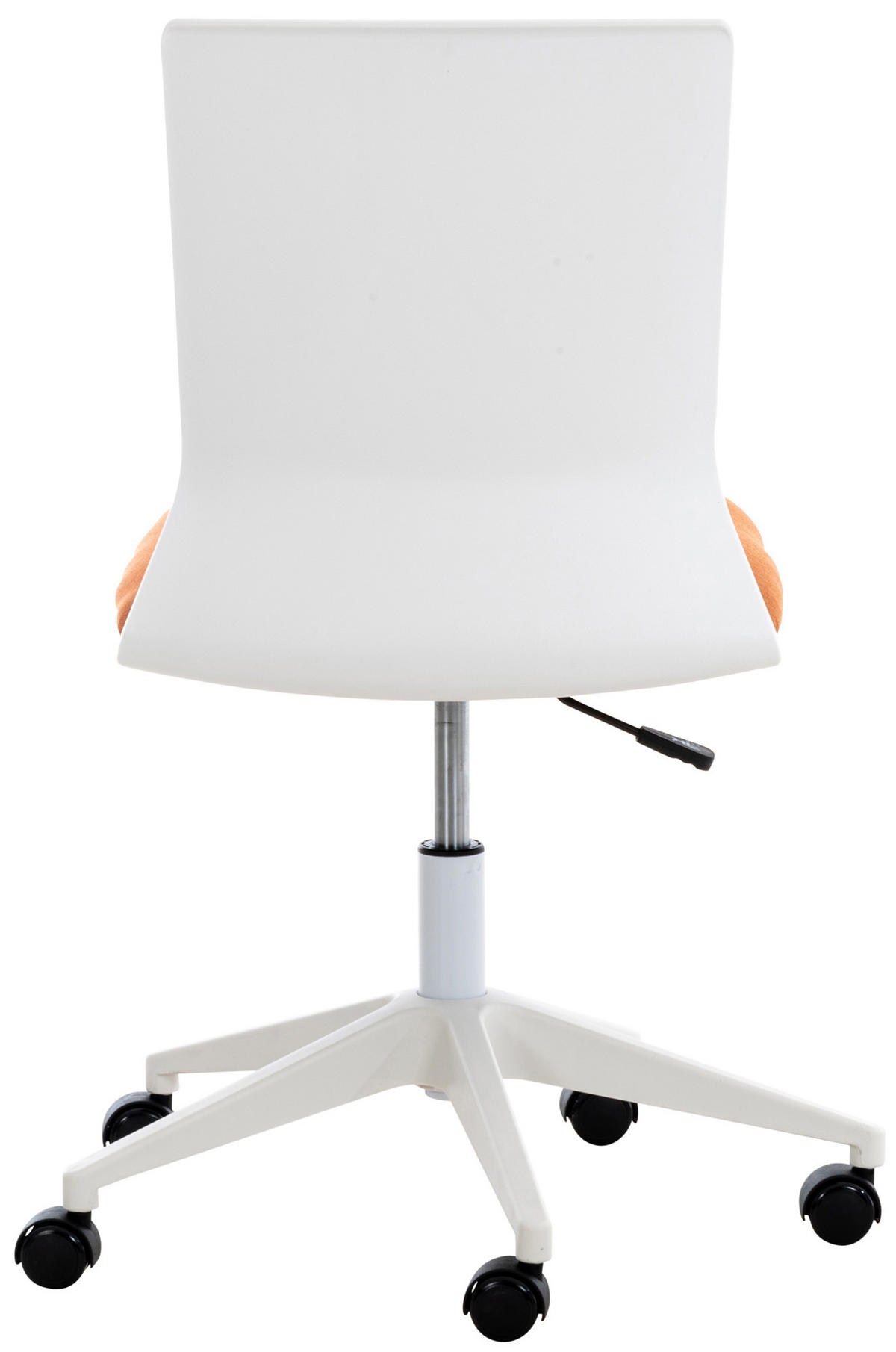 DREHSTUHL Stoff orange - Weiß/Orange, Kunststoff/Textil (61/92/61cm) - CLP