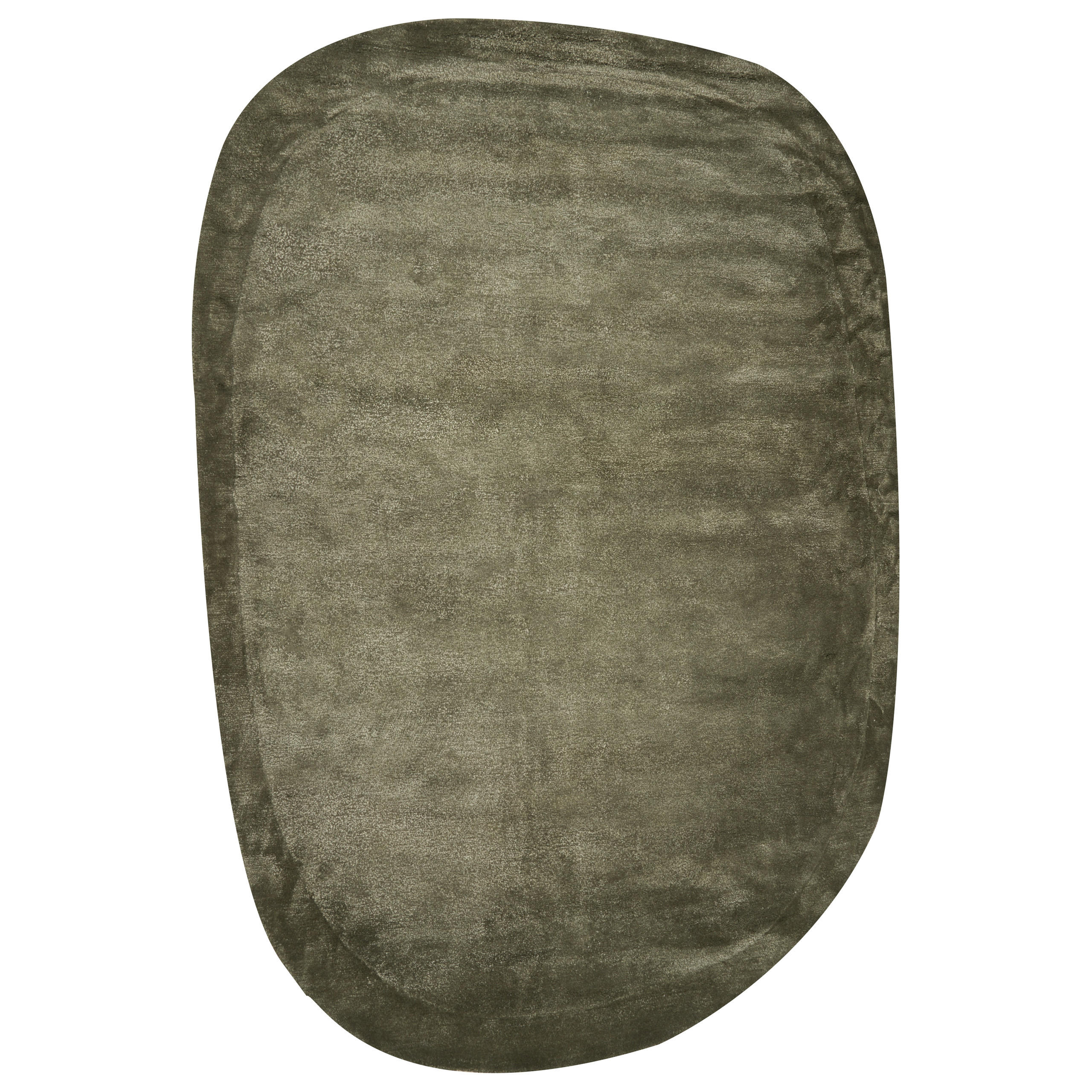 TEPPICH Olivgrün 200/300 cm Viskose Mitha - Grün, Textil (200/300cm) - Beliani