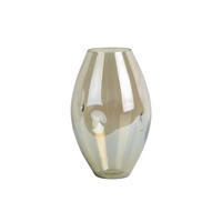 VASE Luster Organic 15/15/23.5 cm - Grün, Glas (15/23.5cm) - Present Time