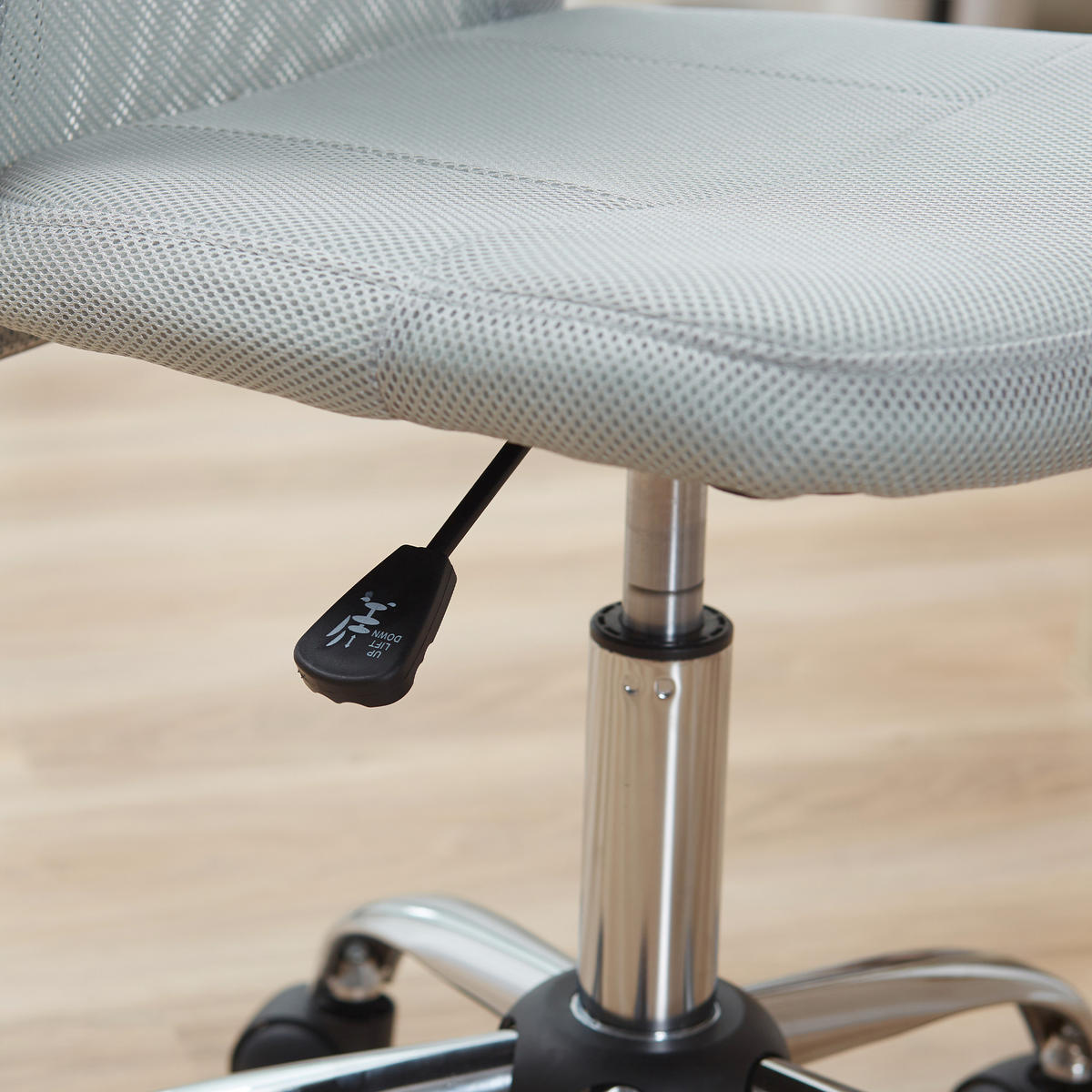 DREHSTUHL ergonomisch höhenverstellbar DE-11657 Chromgestell 360° Grau - Grau, Textil (58/100/43cm) - ComfortXL