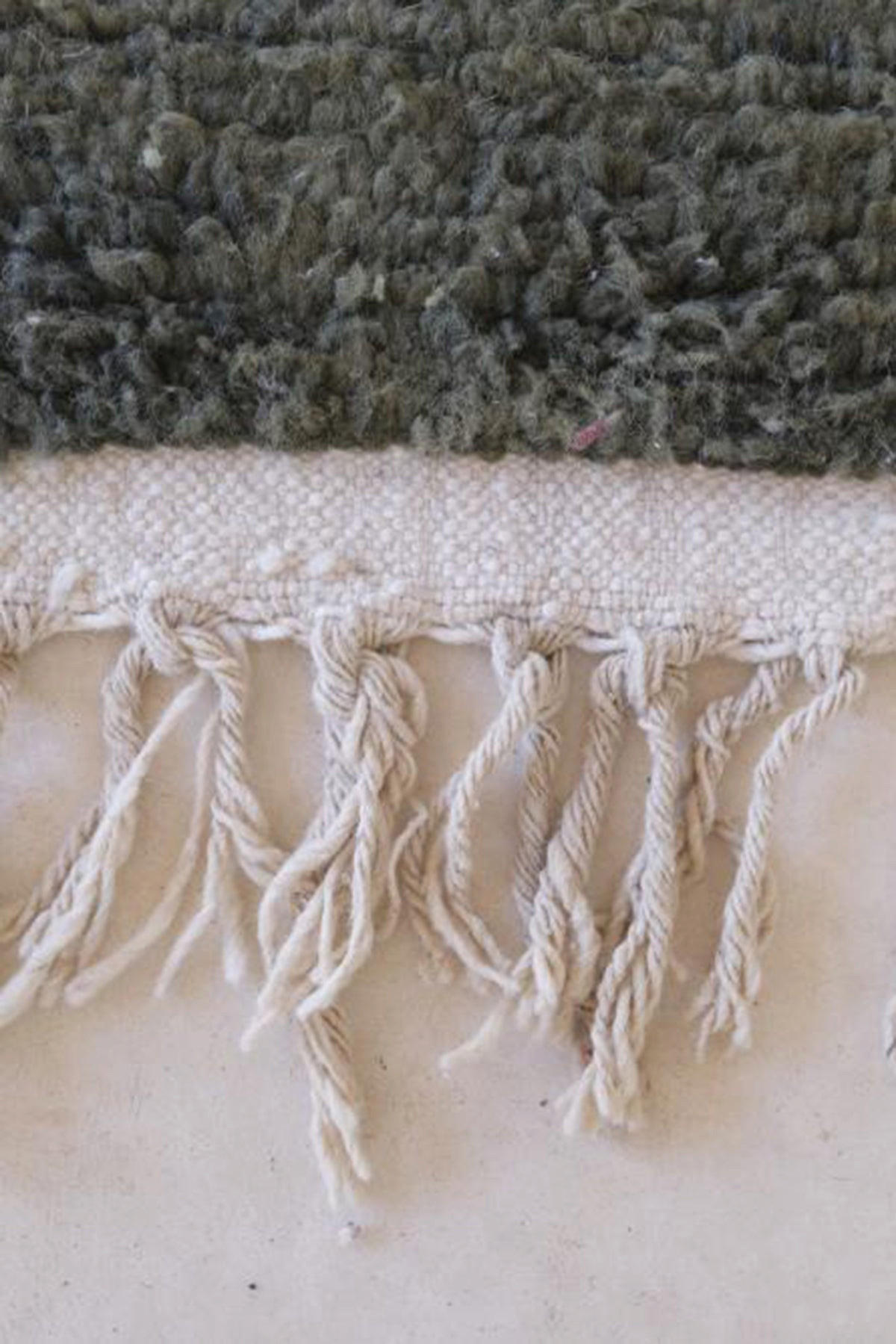 BERBERTEPPICH aus Marokko aus reiner Wolle grün - Grün, Naturmaterialien (156/255cm) - AFK Living