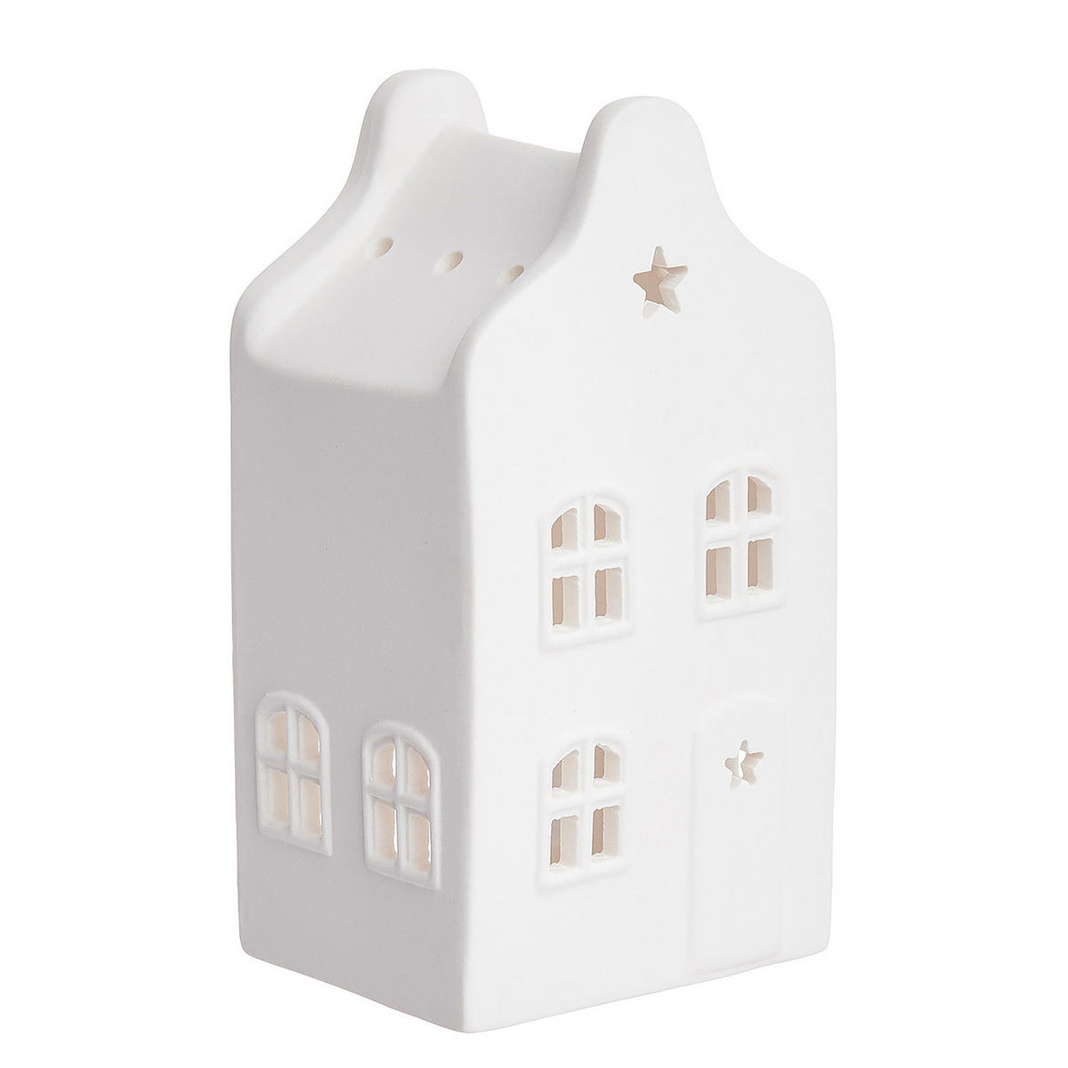 TEELICHT (6er-Set) Amsterdam Mini-Teelicht - Weiß, Keramik (11cm) - Butlers
