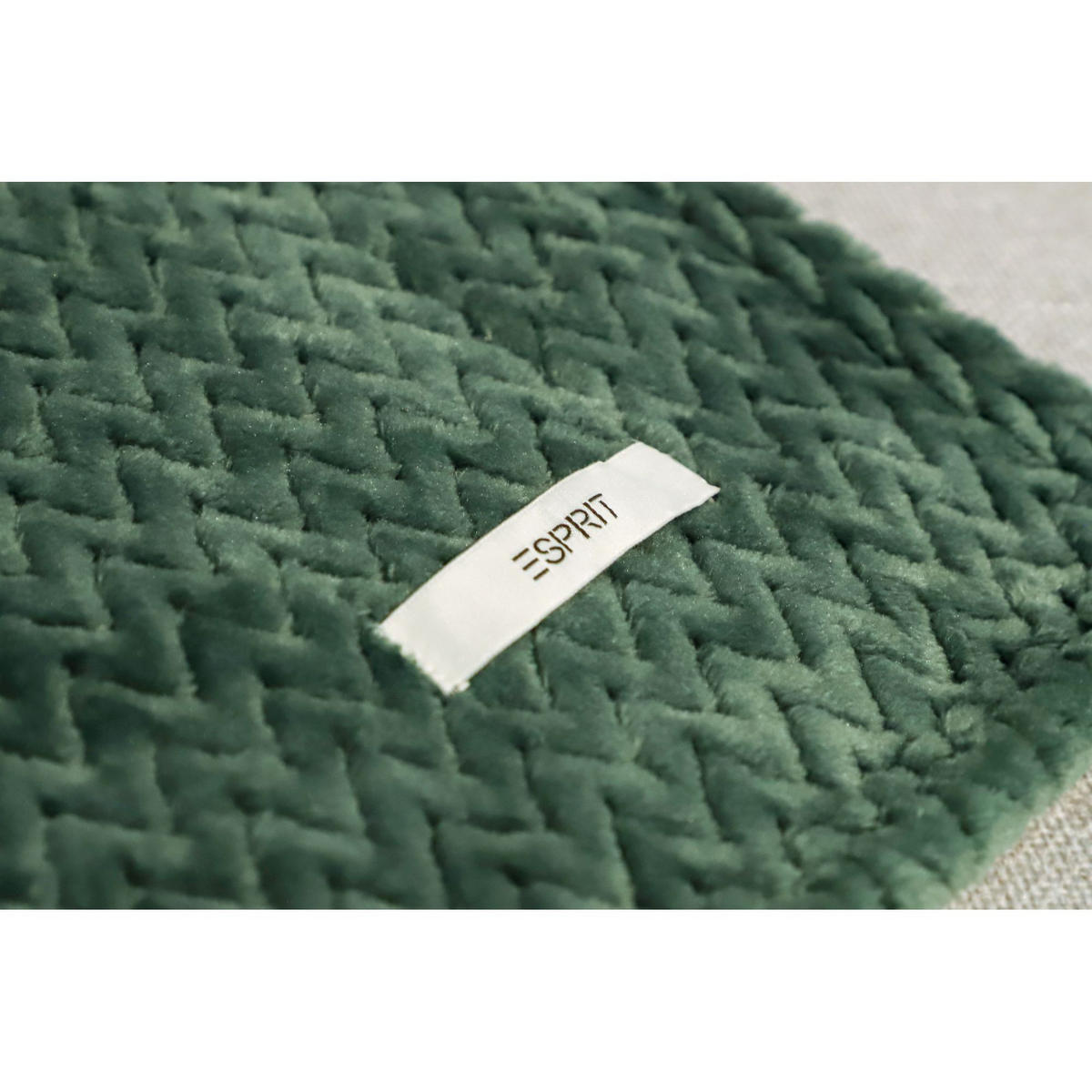 WOHNDECKE MIT DEKOKISSENHÜLLE COMFY-2 - Grün, Textil (140/190cm) - Esprit