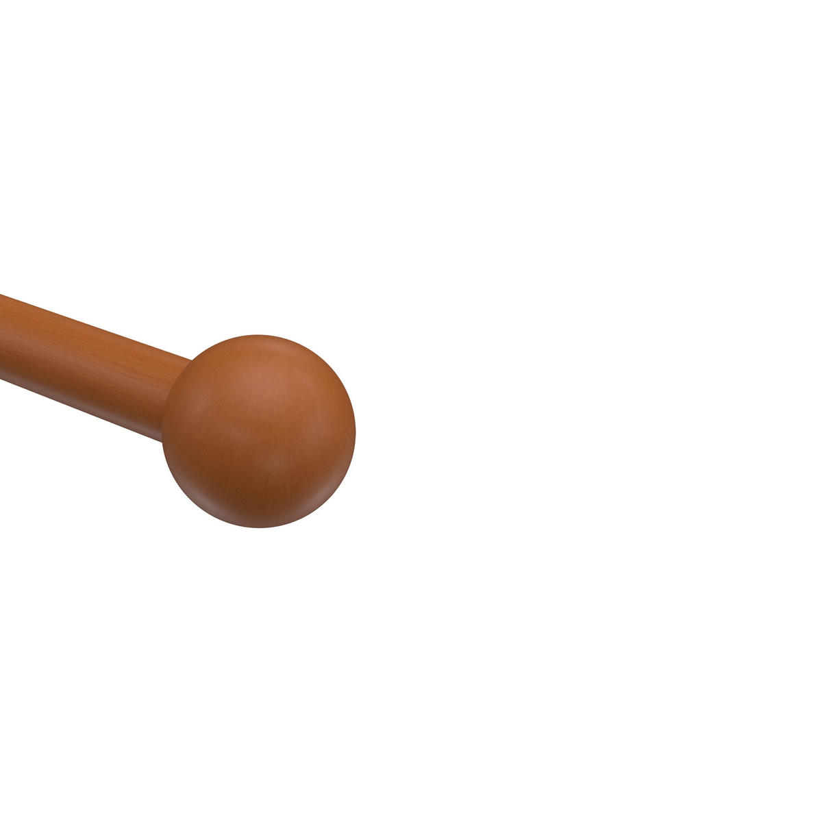 ENDSTÜCKE FÜR GARDINENSTANGEN 20 mm Ø, Luina Kirschbaum, Packung 2 Stück - Kirschbaumfarben, Holz (3.5/4/4cm) - INTERDECO