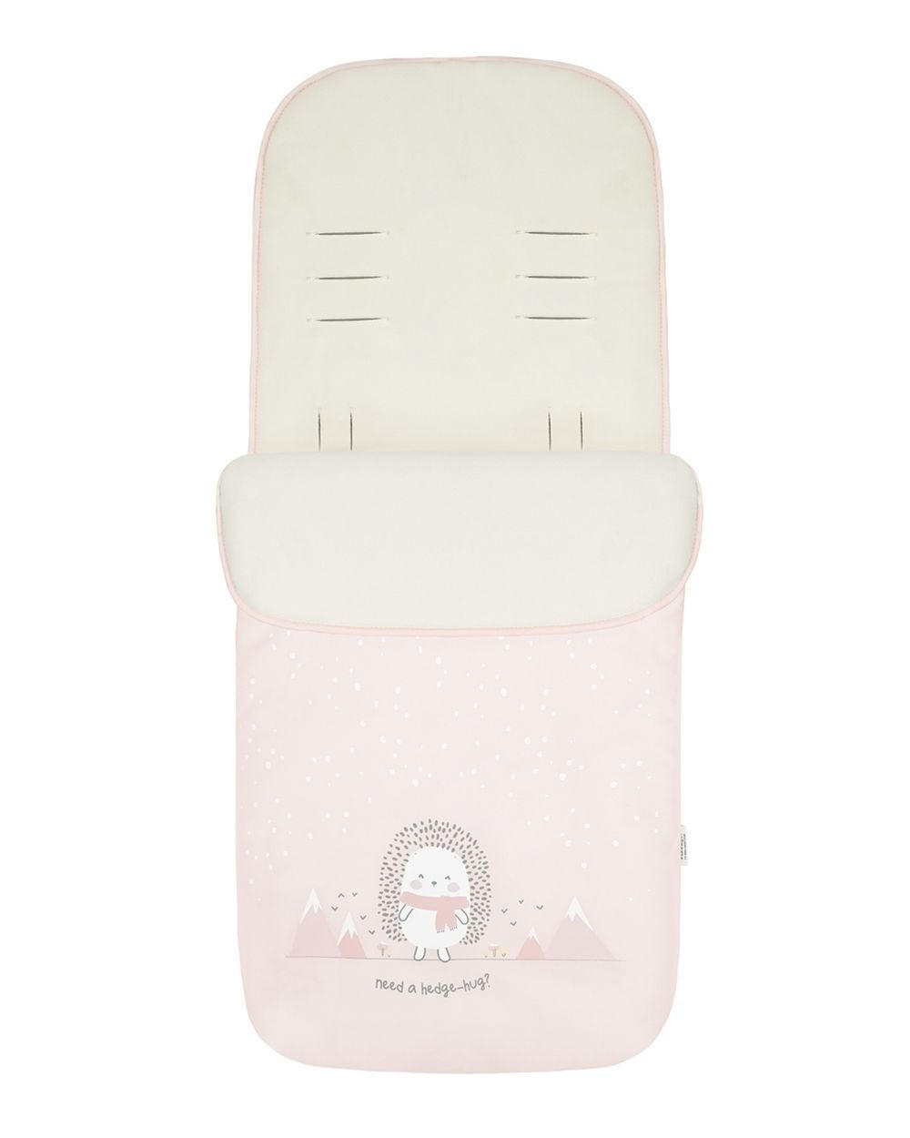 FUSSSACK Polar Friends rosa pink Fleecefutter, wasserabweisend, für 5-Punkt-Gurt, Reißverschluss - Rosa, Textil (48/10/85cm) - Kikka boo