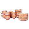 GESCHIRR-SET (16-teilig) Medley - Orange, Keramik (1/1/1cm) - BUTLERS