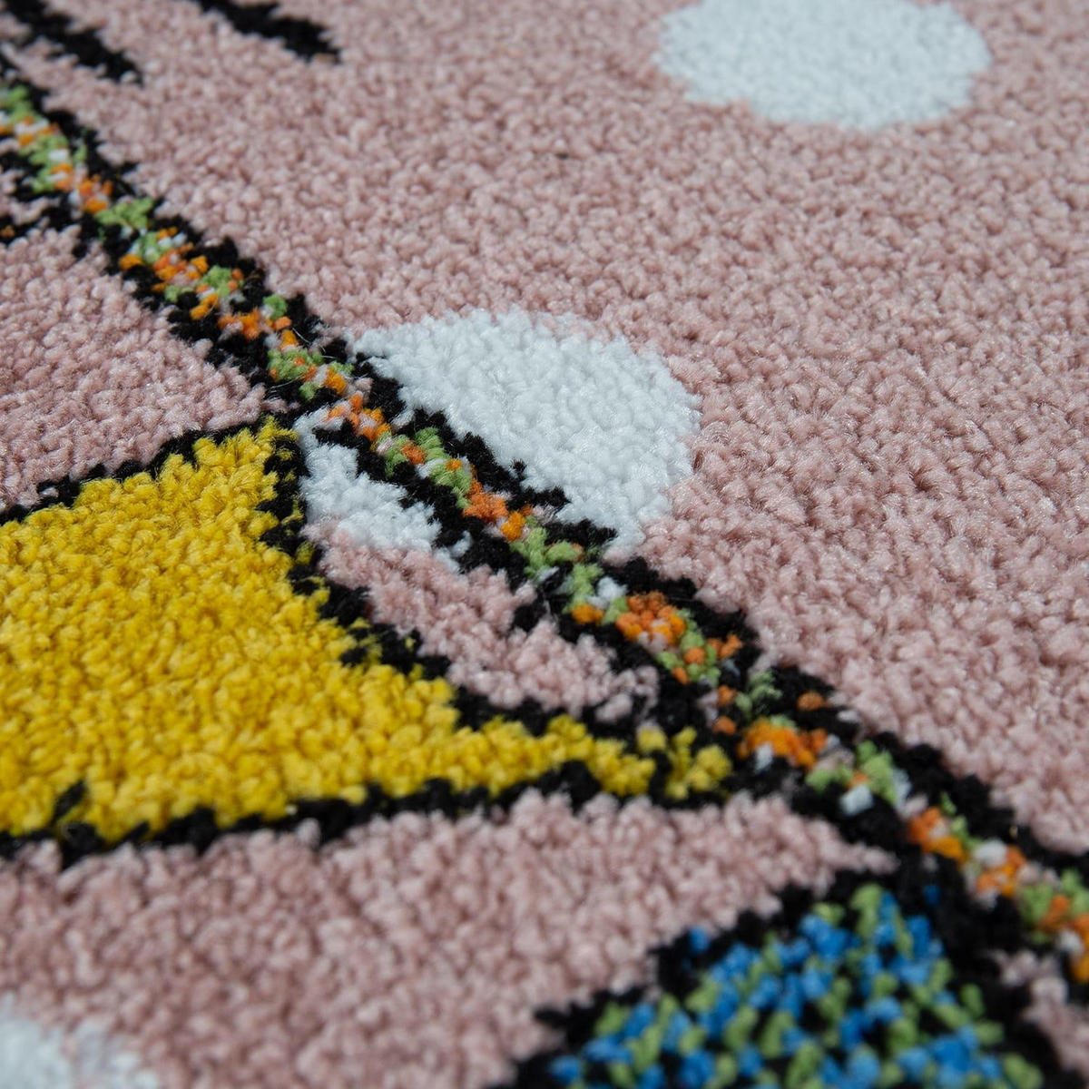 KINDERTEPPICH 140/200 LIEBEN SIEBEN 732 - Pink, Kunststoff (140/200cm)