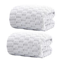 DUSCHTUCH 2 Stück 70x140cm Grau - Grau, Textil (70/140cm) - Kaket