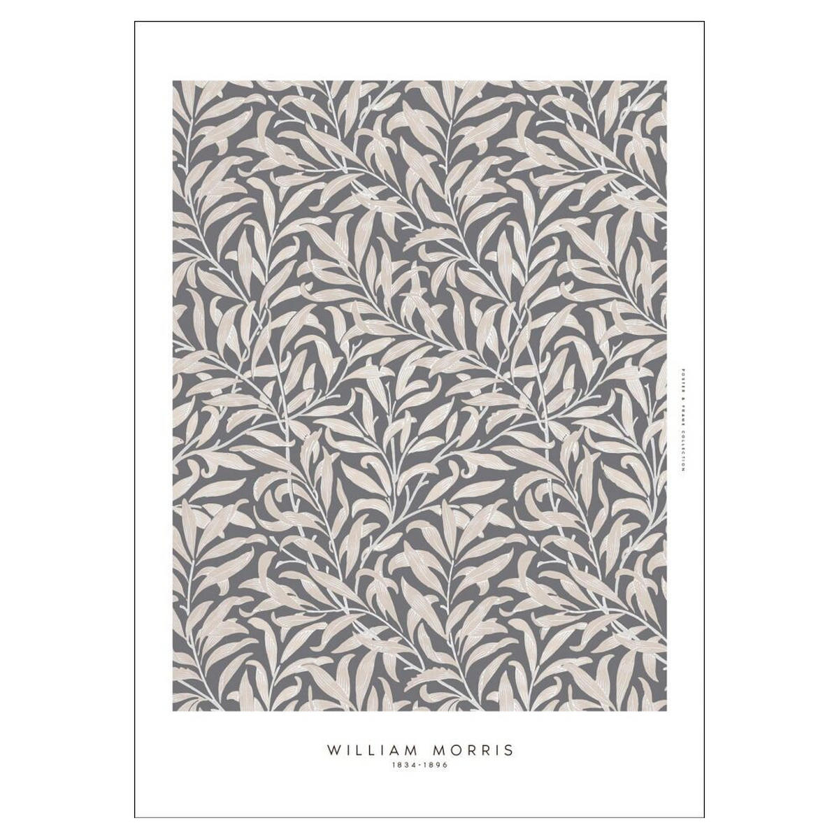 POSTER William Morris - Nature Dust - Dunkelgrau, Papier (30/40/0.1cm) - Poster&Frame