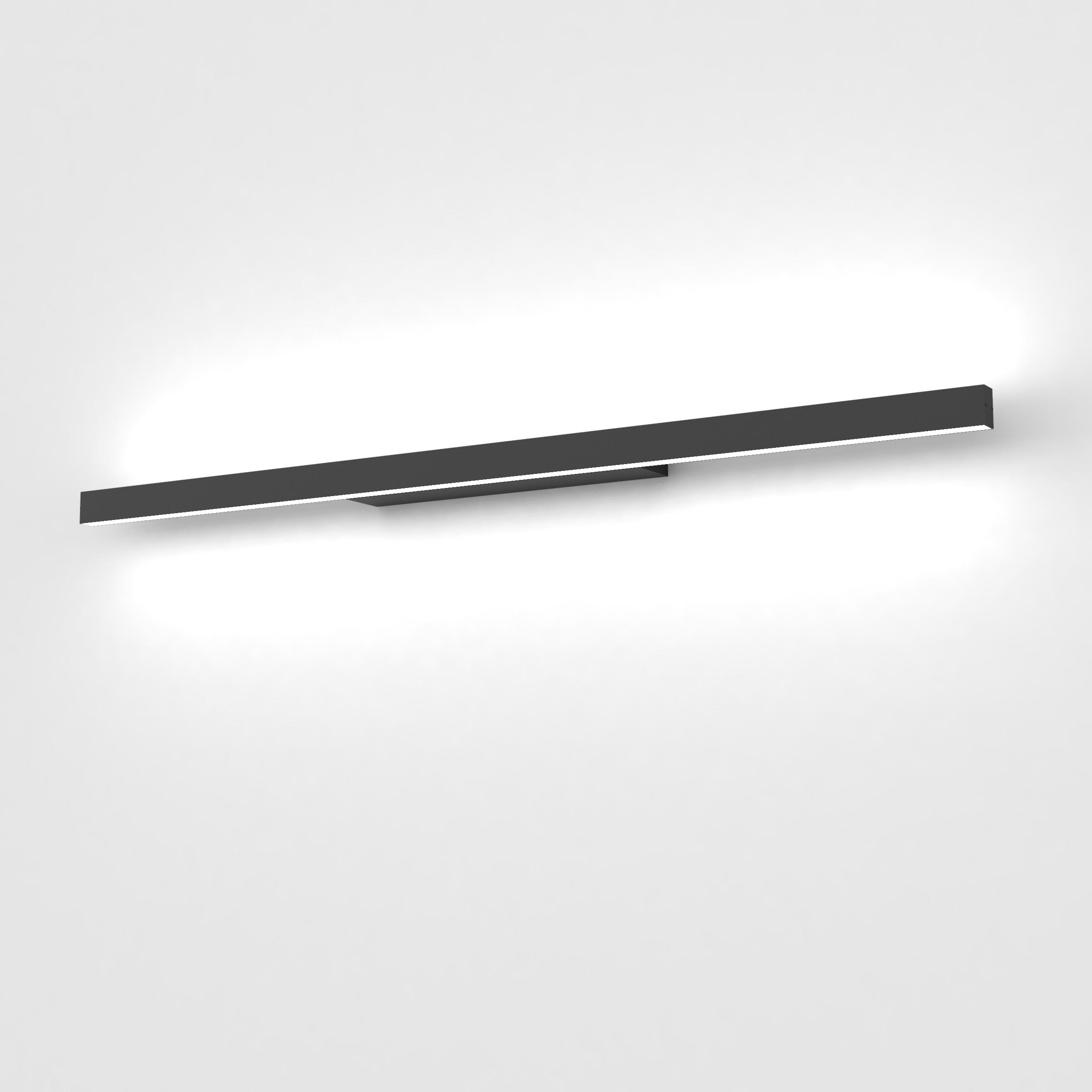 Lumicom Led-Wandleuchte Schwarz 90x3.1x7 cm
