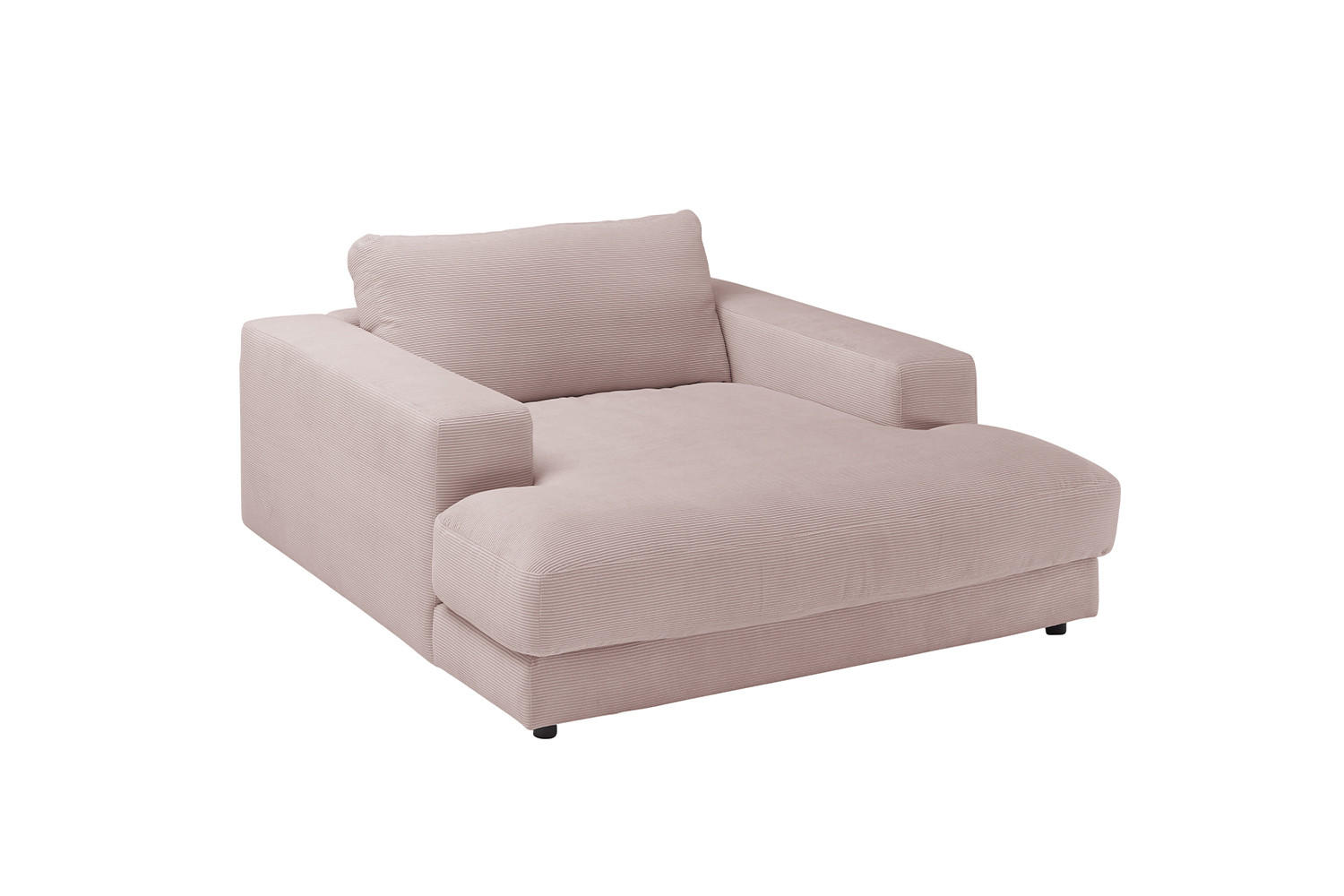 LONGSEAT MADELINE Pink Cord - Pink/Schwarz, Kunststoff/Textil (150/86/170cm) - KAWOLA