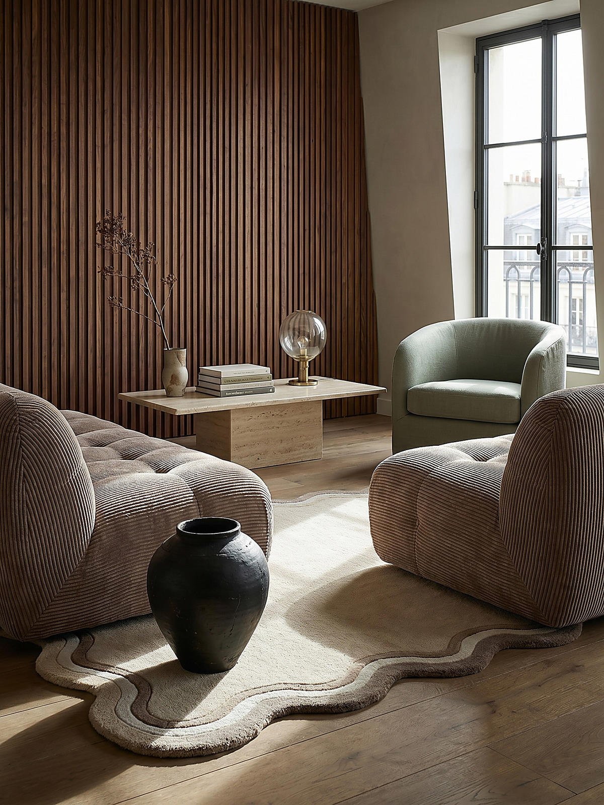 TEPPICH aus Wolle WINCH in Natur, mit Bordüre, 160 x 230 cm - Beige, Textil (160/230cm) - KADIMA DESIGN