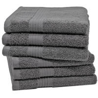 HANDTÜCHER, 6er-Set, 50x70 cm, 100% Baumwolle, Grau - Anthrazit, Textil (50/70cm) - Zollner