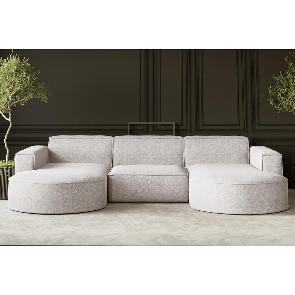 Thumbnail - Kaiser Möbel Ecksofa, Beige, Holz, 299x165 cm, Wohnzimmer, Sofas & Couches, Wohnlandschaften, Ecksofas