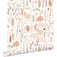 TAPETE Feldblumen 50 x 900 cm - Lila, Papier (50/0.1cm) - ESTAhome