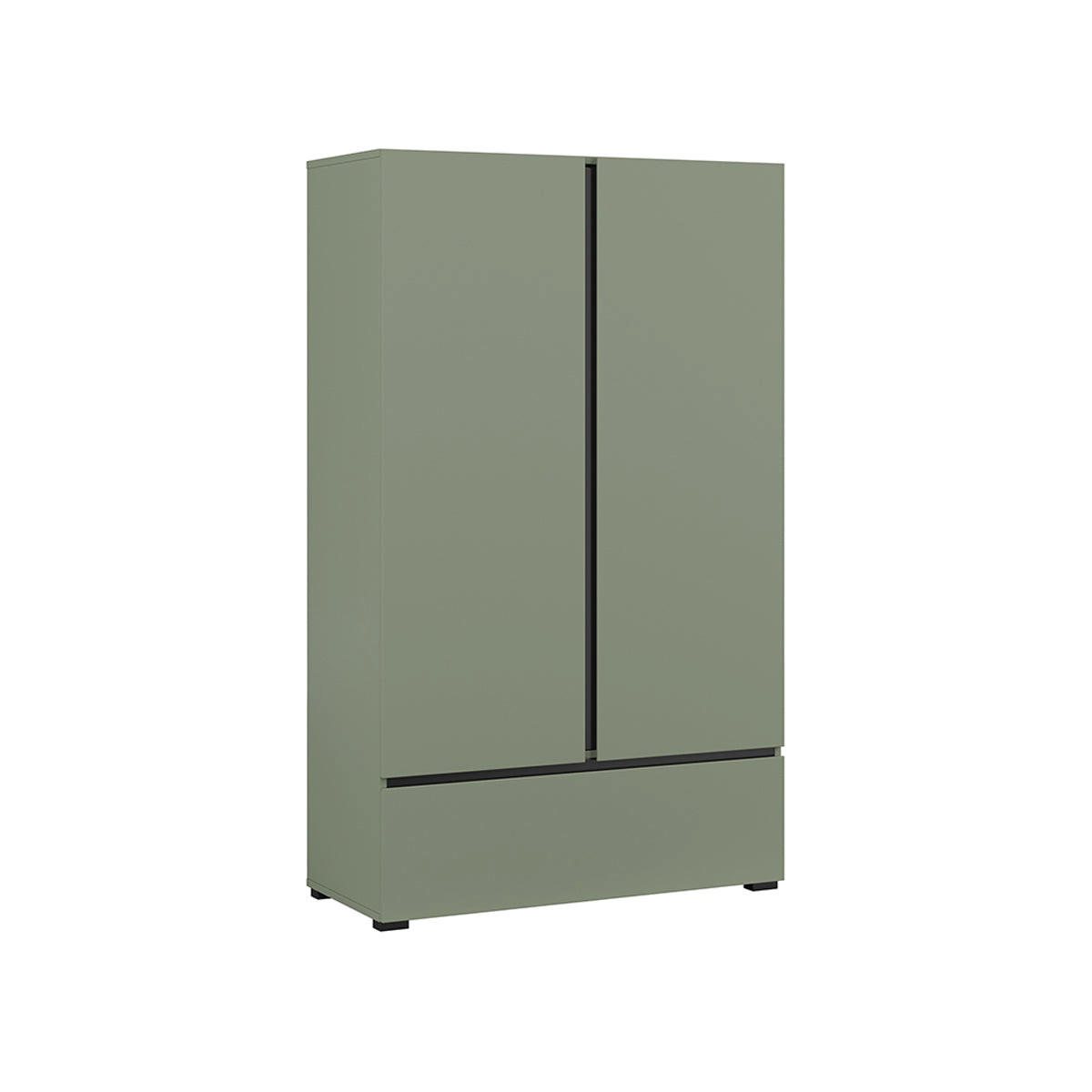 SCHRANK 2 Türen Lilia Grün - Grün, Holzwerkstoff (89/150/40cm) - Petits-meubles