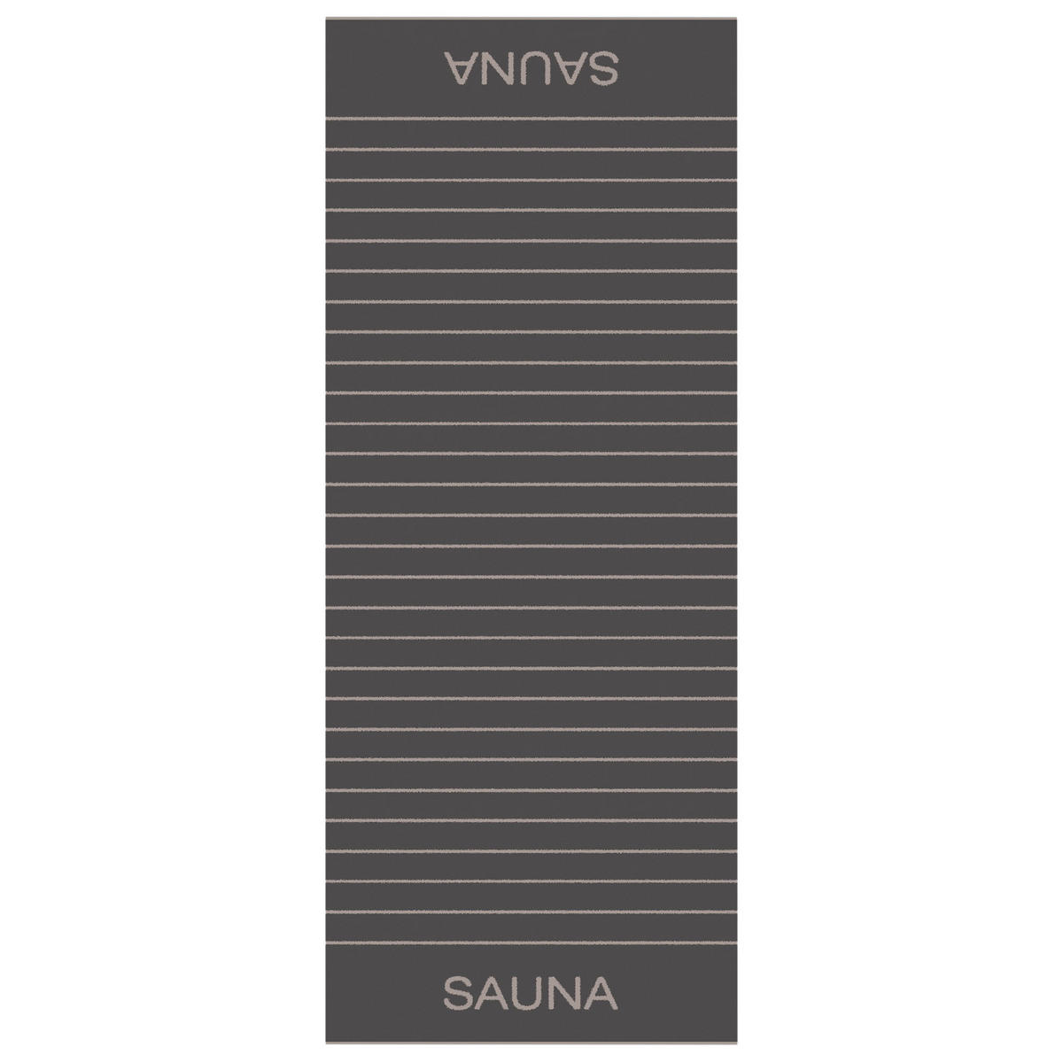 SAUNATÜCHER BALANCE DOUBLEFACE 6237 ANTHRAZIT - 73 - Grau, Textil (80/200cm) - Cawoe