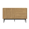 SIDEBOARD Olar Holzoptik Hickory Natur 154 cm - Beige/Goldfarben, Holzwerkstoff/Metall (154/92.5/38cm) - Selsey