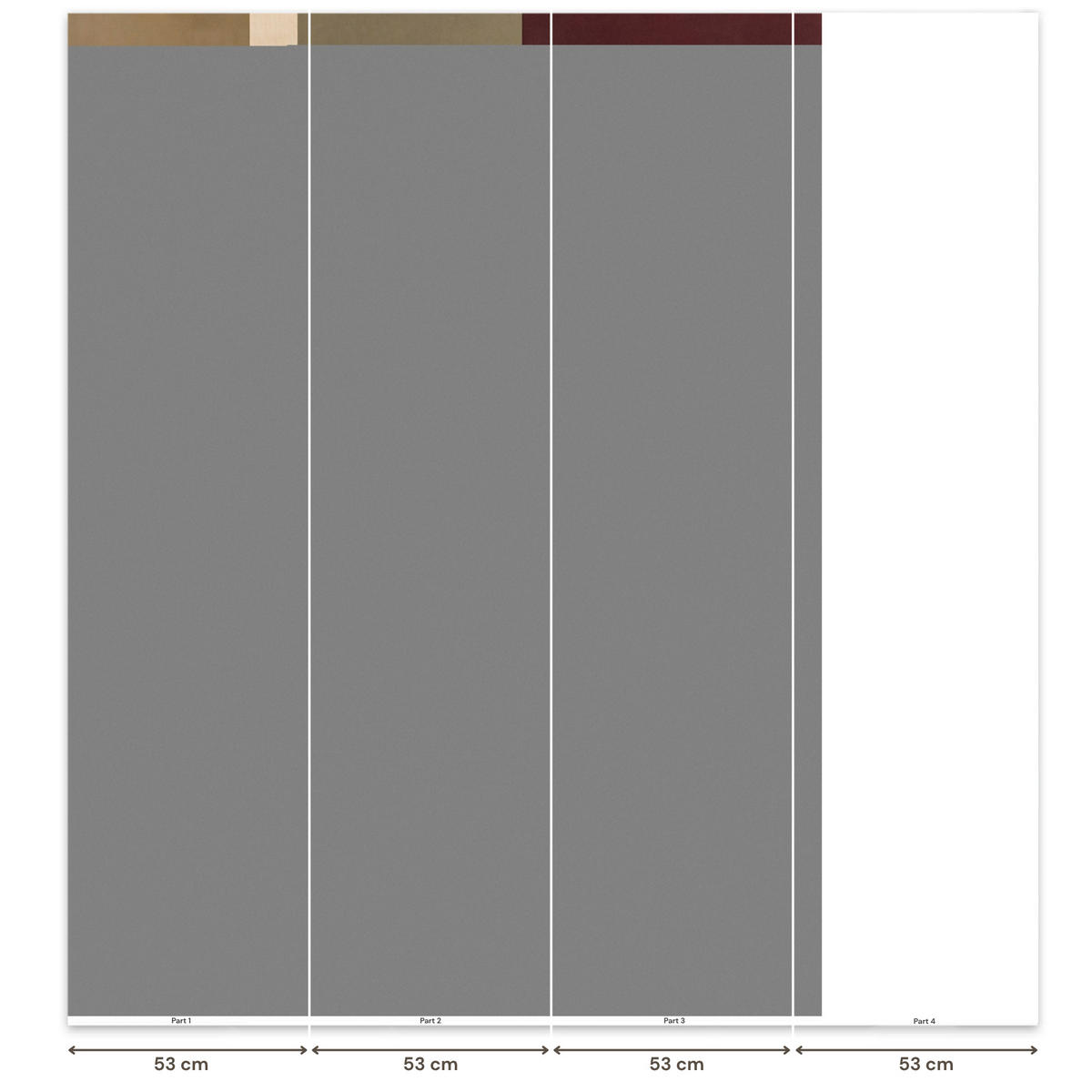 TAPETE - Unis - Abstrakt - Bordeaux - Linien - 160x220 cm - Multicolor, Papier (160/220cm) - OnlyWow
