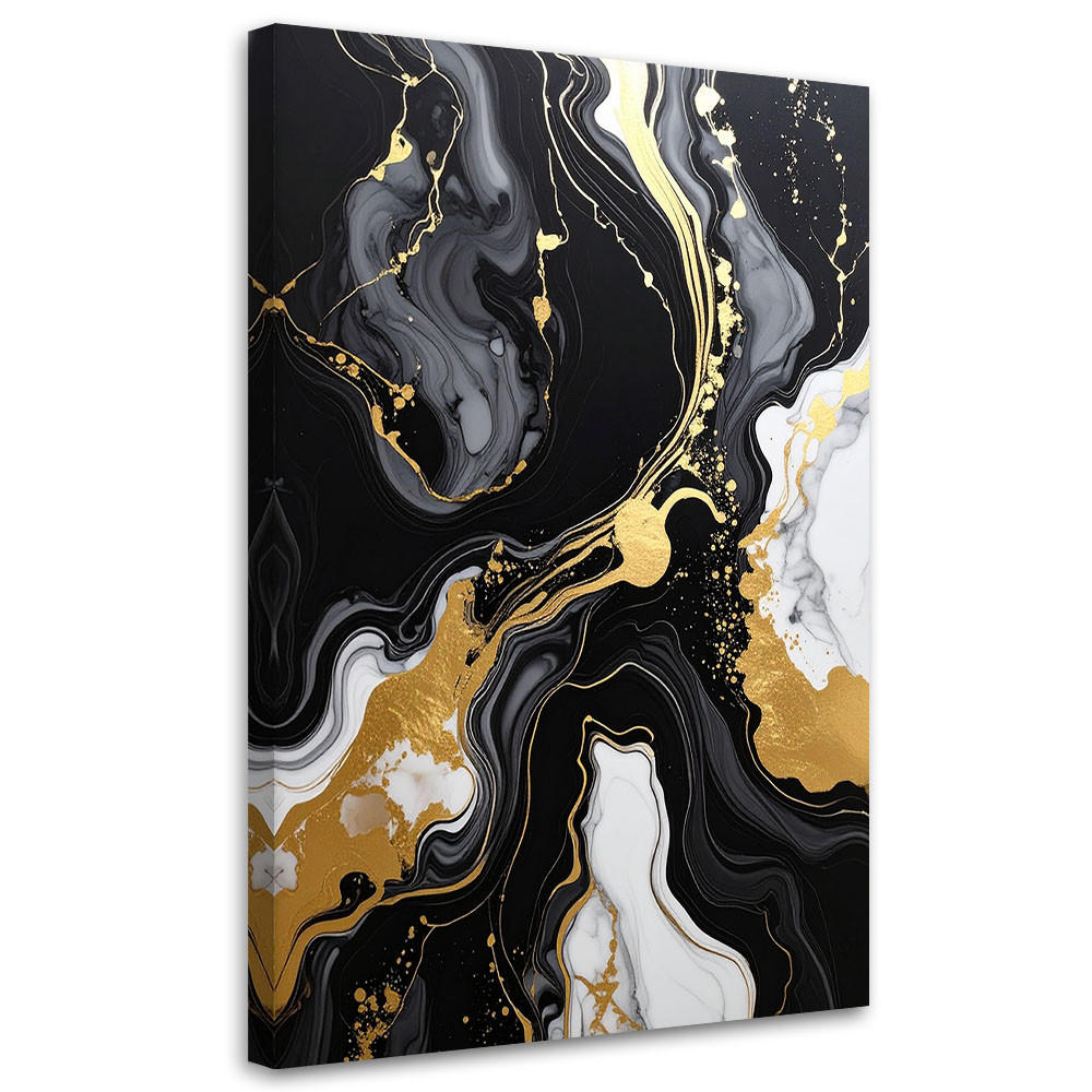 Feeby Leinwandbild, Schwarz 80x120 cm