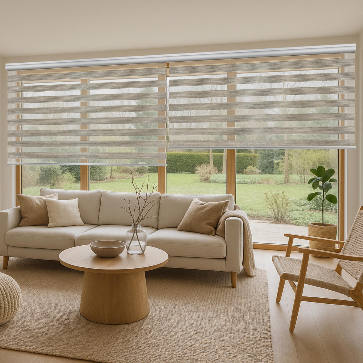 DOPPELROLLO Beige 200x250 cm - Beige, Kunststoff (200/250cm) - STORESDECO
