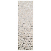 LÄUFER Crystal Hellgrau Marmor Optik 100/300 cm - Hellgrau, Textil (100/300cm) - Tapiso