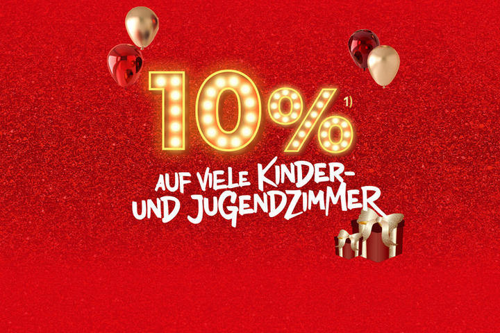 10% auf viele Kinder- & Jugendzimmer