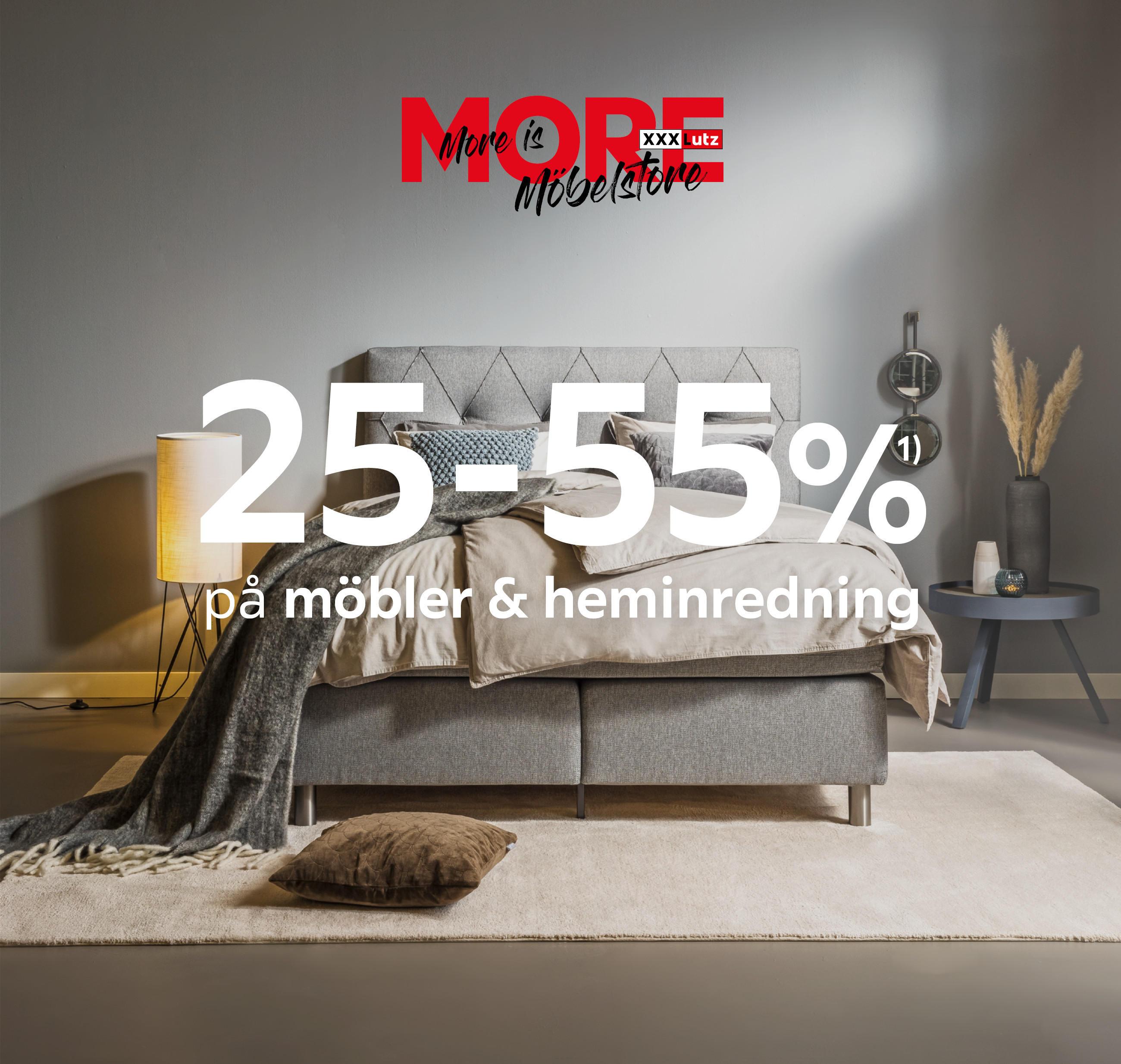 25-55%¹⁾ på möbler & heminredning
