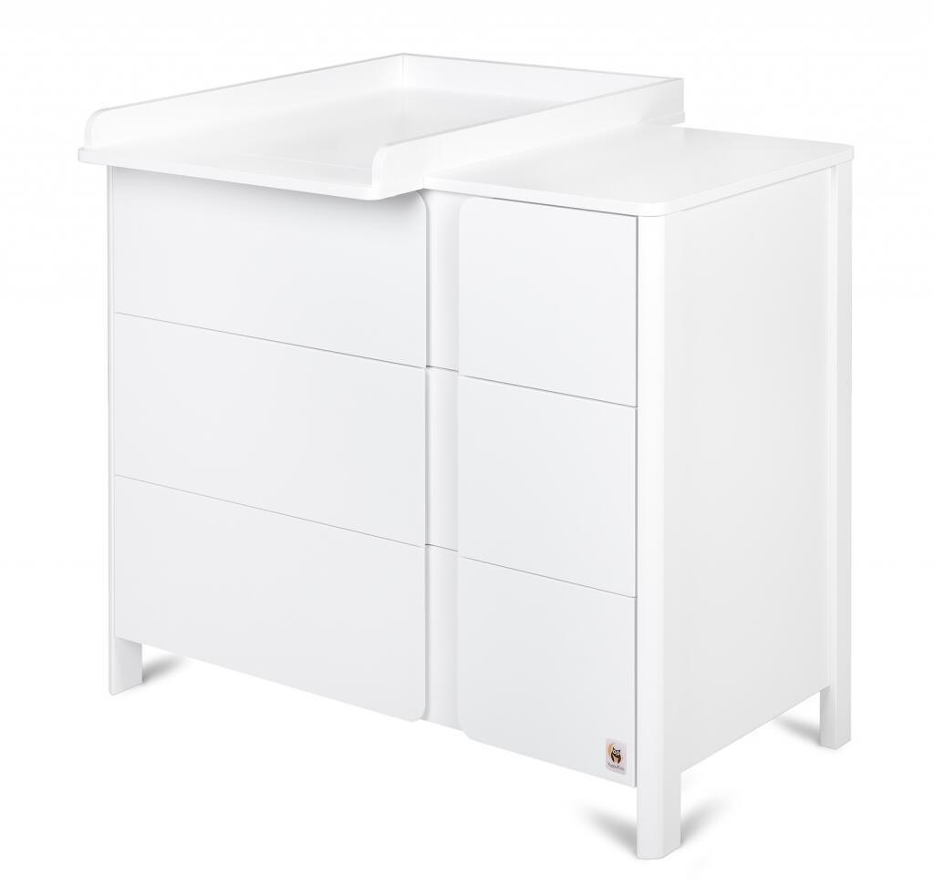 Furnlux Wickeltisch Weiß 105x91x54 cm