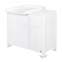 WICKELTISCH CLASSIC Weiß 105x54x91 cm - Weiß, Holz (105/91/54cm) - FURNLUX